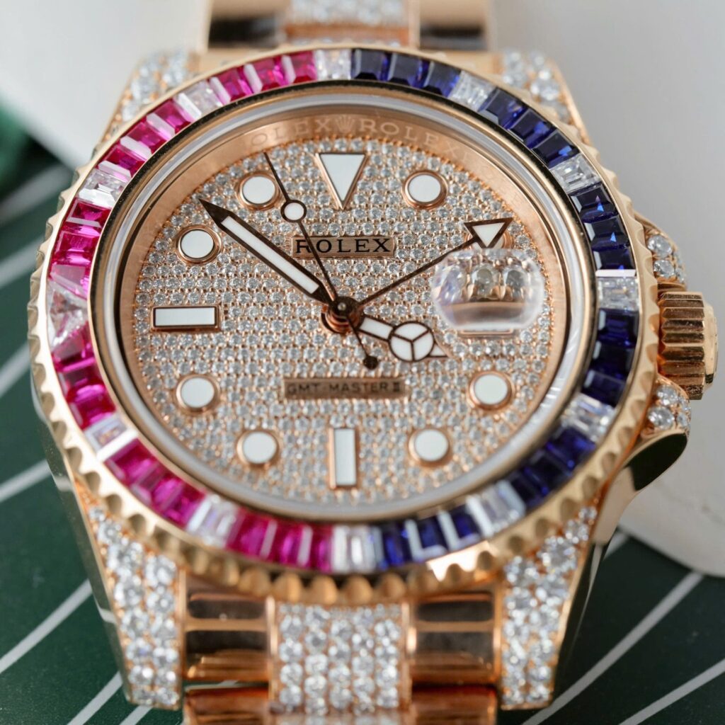 Rolex GMT Master II 126755 SARU Moissanite Sapphire 40mm 6.jpg