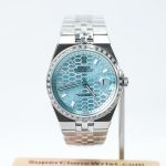 Rolex Land Dweller 127334 Ice Blue Dial Diamond Bezel Diamond Markers Steel 40mm Super Clone Watches