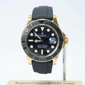 Rolex Oyster Perpetual 116655 Yacht Master Rose Gold Oysterflex 40mm 11 Super Clone Watches