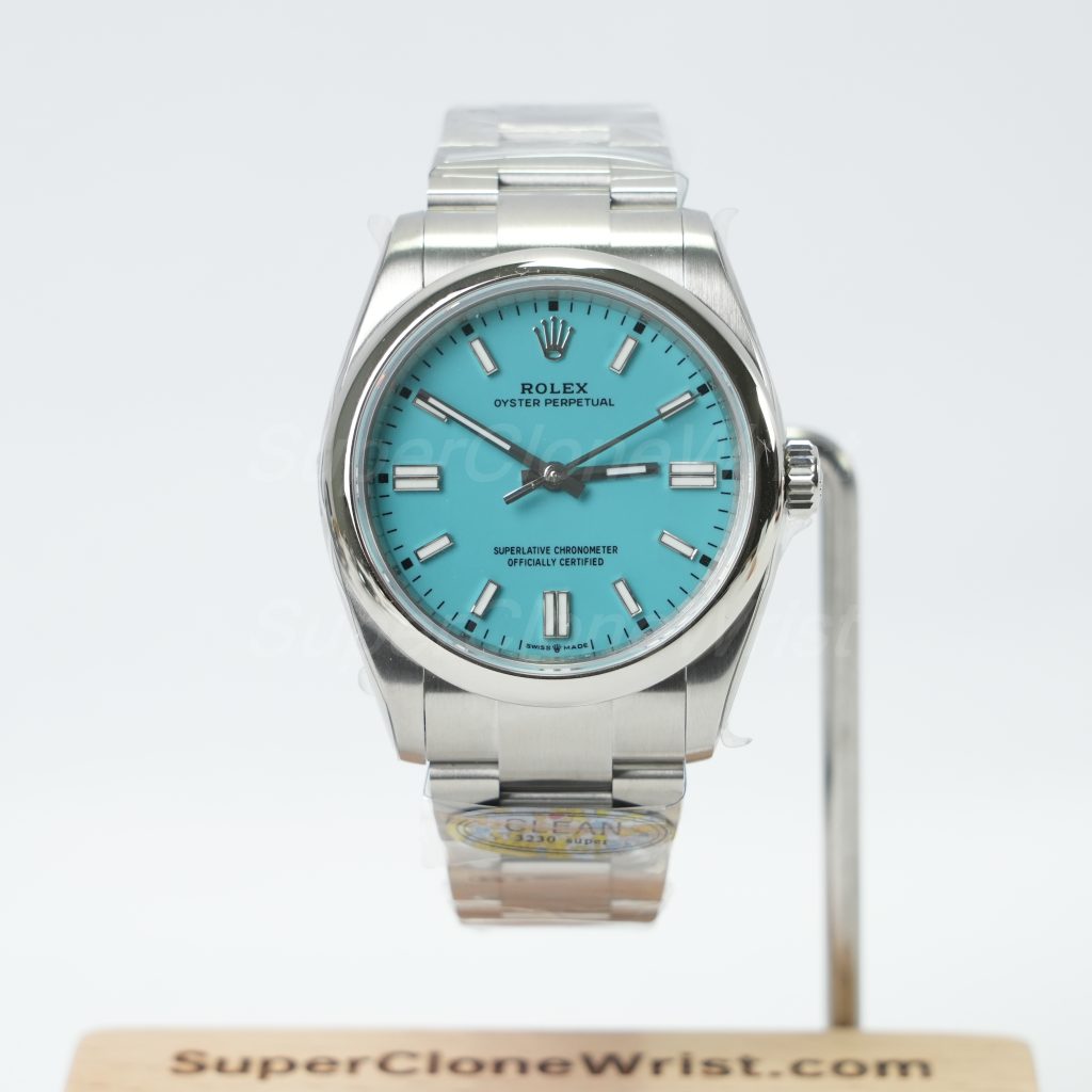Rolex Oyster Perpetual 124300 Tiffany Blue Dial 41mm 11 Super Clone Watches