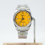 Rolex Oyster Perpetual 124300 Yellow Dial 41mm 11 Super Clone Watches