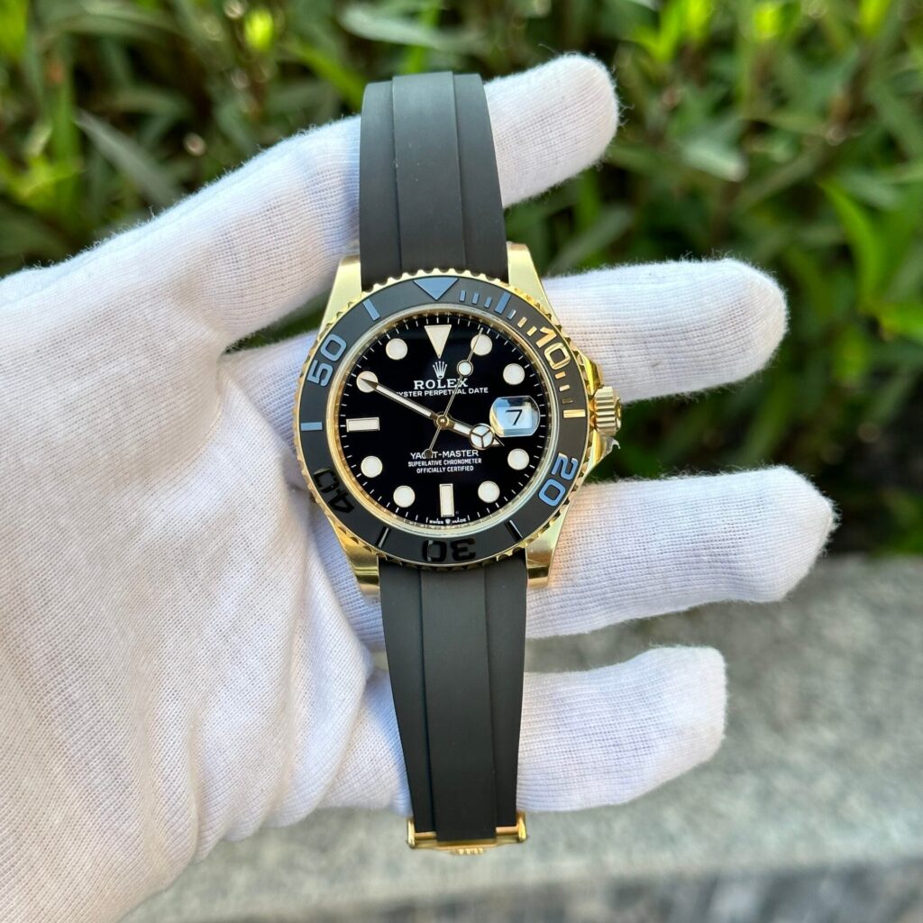 Rolex Oyster Perpetual M226658 Yacht Master Gold Oysterflex 42mm 11 Super Clone Watches 1.jpg
