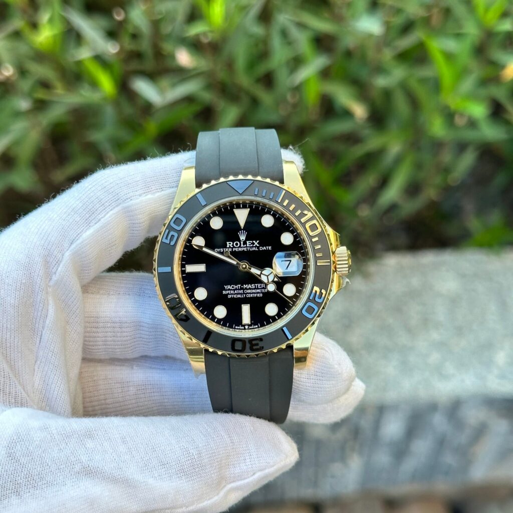 Rolex Oyster Perpetual M226658 Yacht Master Gold Oysterflex 42mm 11 Super Clone Watches 8.jpg