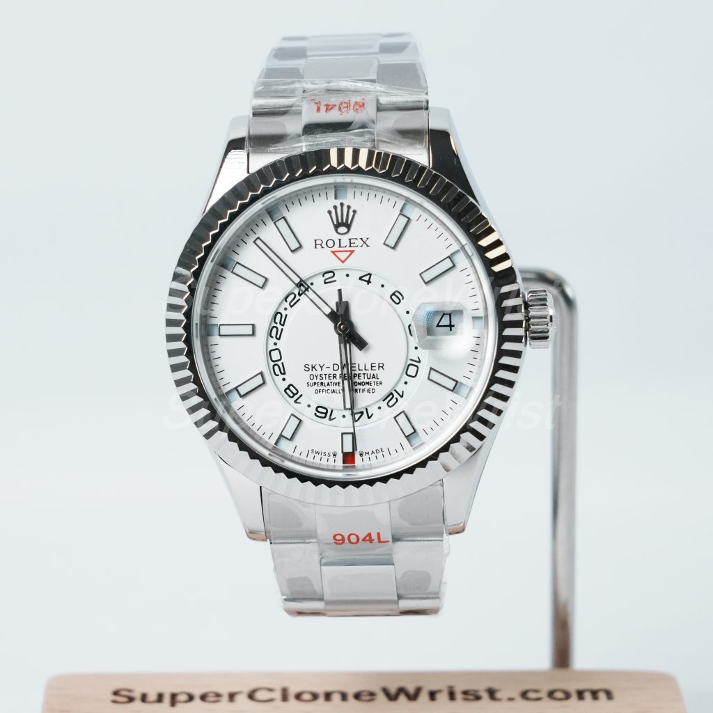 Rolex Sky Dweller 326934 White Dial Oyster 42mm 11 Super Clone Watches