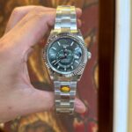 Rolex Sky Dweller 336934 Replica Mat Xanh La Cay Noob Factory 42mm 6.jpg