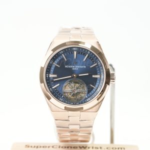 Vacheron Constantin Tourbillon 6000V Blue Dial Rose Gold 42.5mm 11 Super Clone Watches