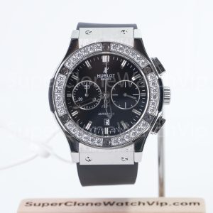 Hublot Classic Fusion Chronograph 521.NX.1171.RX.1104 Titanium Diamond Bezel 45mm Replica Watches - 1