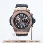 Hublot Big Bang Unico 411.OX.1180.RX King Gold Skeleton Dial 45mm Replica Watches - 1
