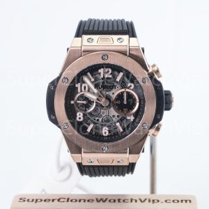 Hublot Big Bang Unico 411.OX.1180.RX King Gold Skeleton Dial 45mm Replica Watches - 1