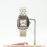 Cartier Panthère Steel Rose Gold White Dial Rose Gold Bezel Steel Rose Gold Bracelet 22x30mm Replica Watches - 1