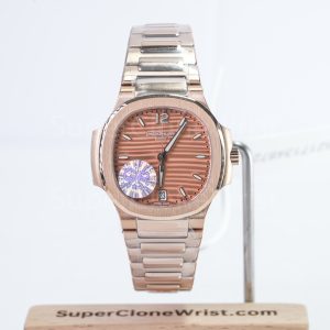 Patek Philippe Nautilus 7118-1R Rose Gold Rose Gold Dial Rose Gold Bezel Rose Gold Bracelet 35.2mm Replica Watches - 1