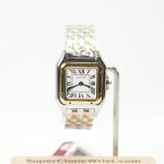 Cartier Panthère Steel Yellow Gold White Dial Yellow Gold Bezel Steel Yellow Gold Bracelet 27x37mm Replica Watches - 1