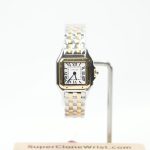 Cartier Panthère Steel and Yellow Gold White Dial Yellow Gold Bezel Steel and Yellow Gold Bracelet 22x30mm Replica Watches - 1