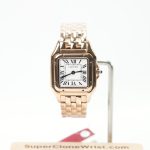 Cartier Panthère Rose Gold White Dial Rose Gold Bezel Rose Gold Bracelet 27x37mm Replica Watches - 1