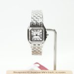 Cartier Panthère Steel White Dial Diamond Bezel Steel Bracelet 22x30mm Replica Watches - 1