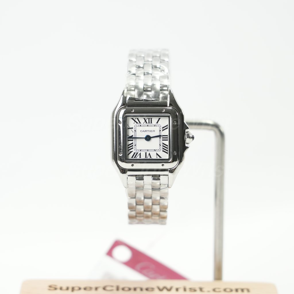 Cartier Panthère Steel White Dial Steel Bezel Steel Bracelet 22x30mm Replica Watches - 1