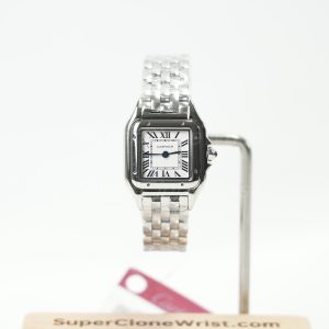 Cartier Panthère Steel White Dial Steel Bezel Steel Bracelet 22x30mm Replica Watches - 1