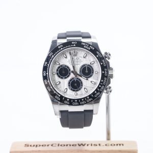 Rolex Daytona 116519LN Steel Meteorite Dial Black Ceramic Bezel Black Rubber Strap 40mm Replica Watches - 1
