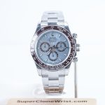 Rolex Daytona 126506 Steel Ice Blue Dial Brown Ceramic Bezel Oyster Bracelet 40mm Replica Watches - 1