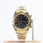 Rolex Daytona 116508 Yellow Gold Black Dial Yellow Gold Bezel Yellow Gold Bracelet 40mm Replica Watches - 1