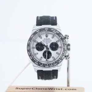 Rolex Cosmograph Daytona DiW Carbon Fiber White Dial 40mm Replica Watches - 1