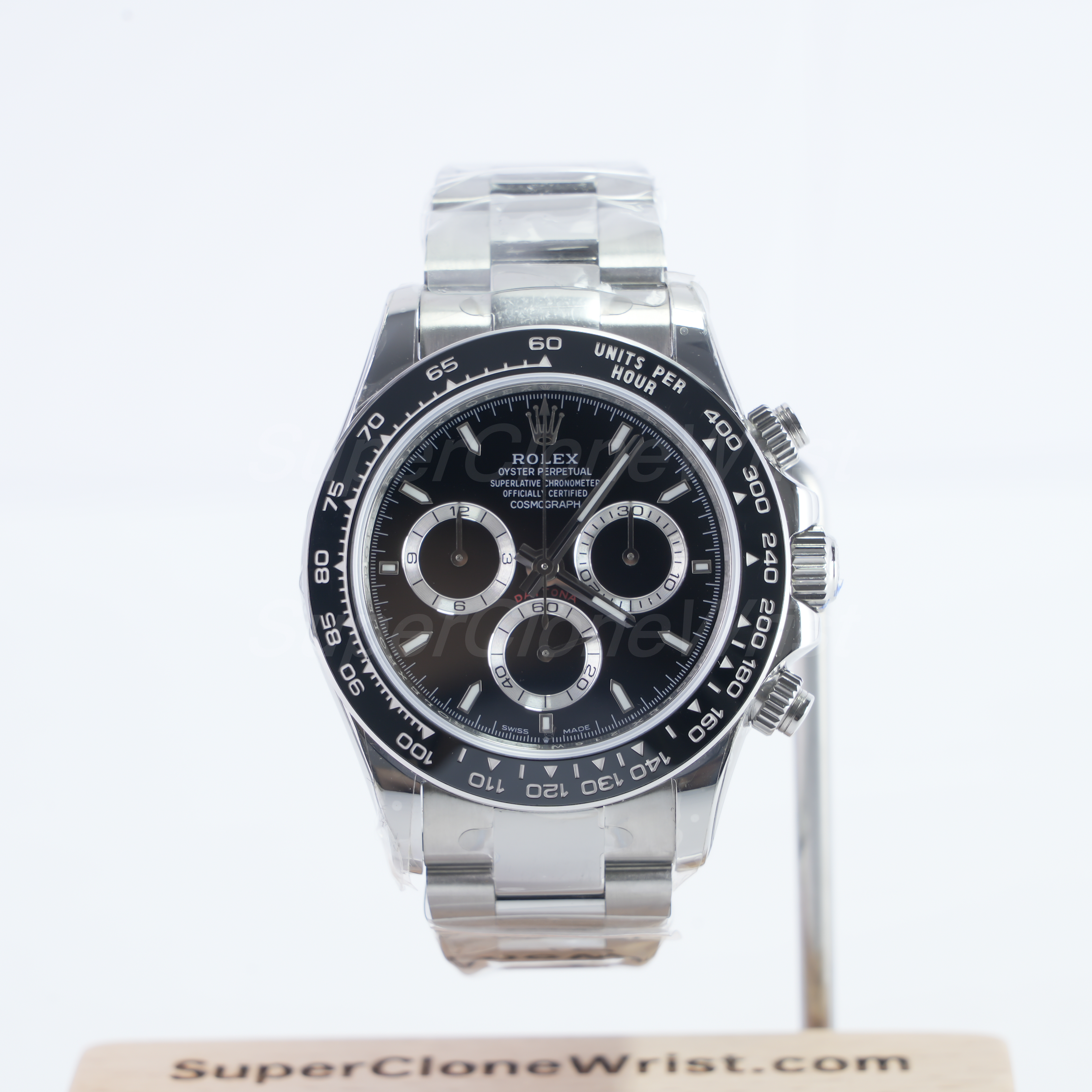 Rolex Daytona super clone watch black ceramic bezel