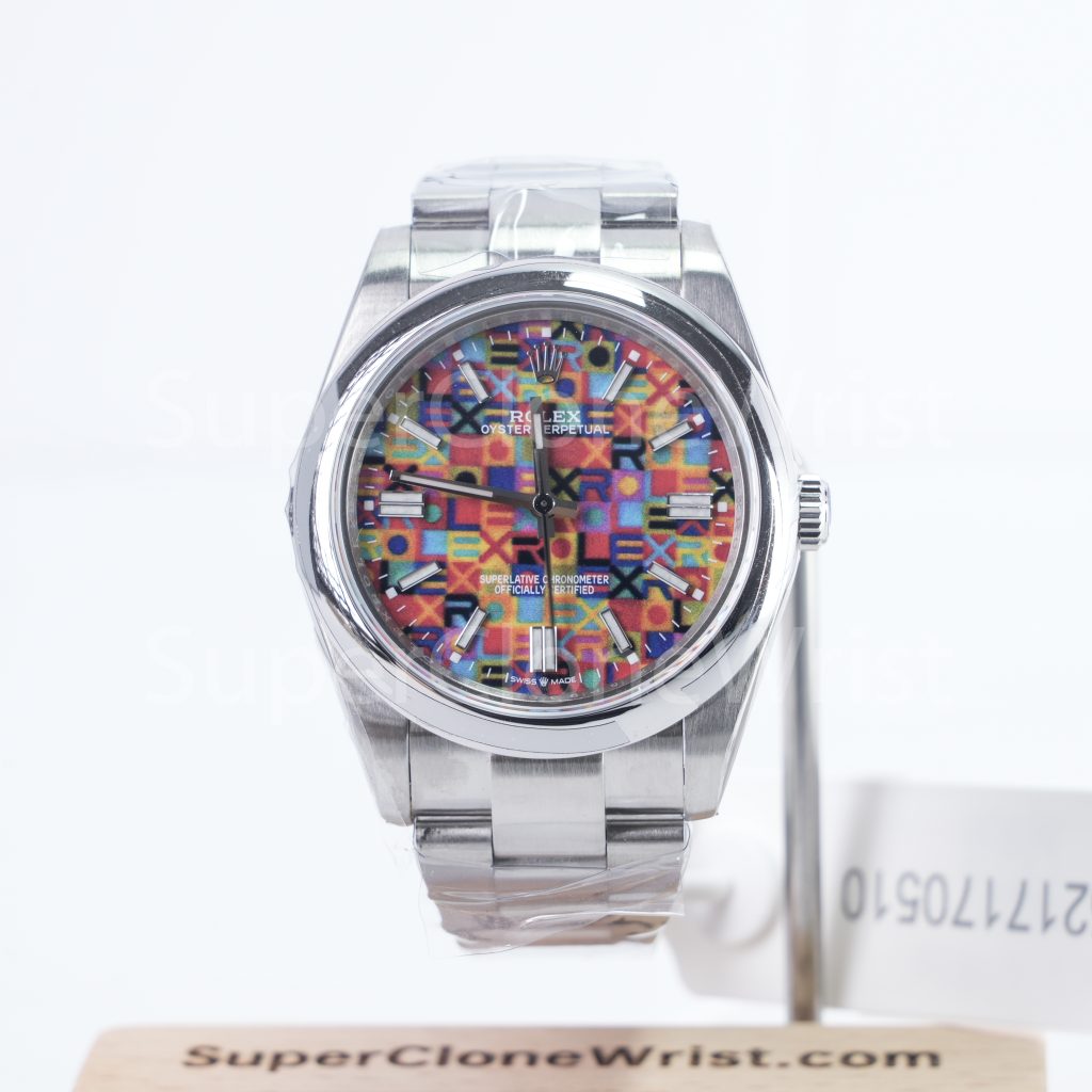 Rolex Oyster Perpetual 36 126000 Celebration Motif Dial Steel Oyster Bracelet 36mm Replica Watches - 1