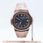 Patek-Philippe-Nautilus-5711-Black-Dial-Rose-Gold-40mm 1：1 SuperClone Watch Replica Watches - 1