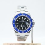 Rolex Submariner Date Steel Black Dial Blue Bezel Oyster Bracelet 41mm Replica Watches - 1