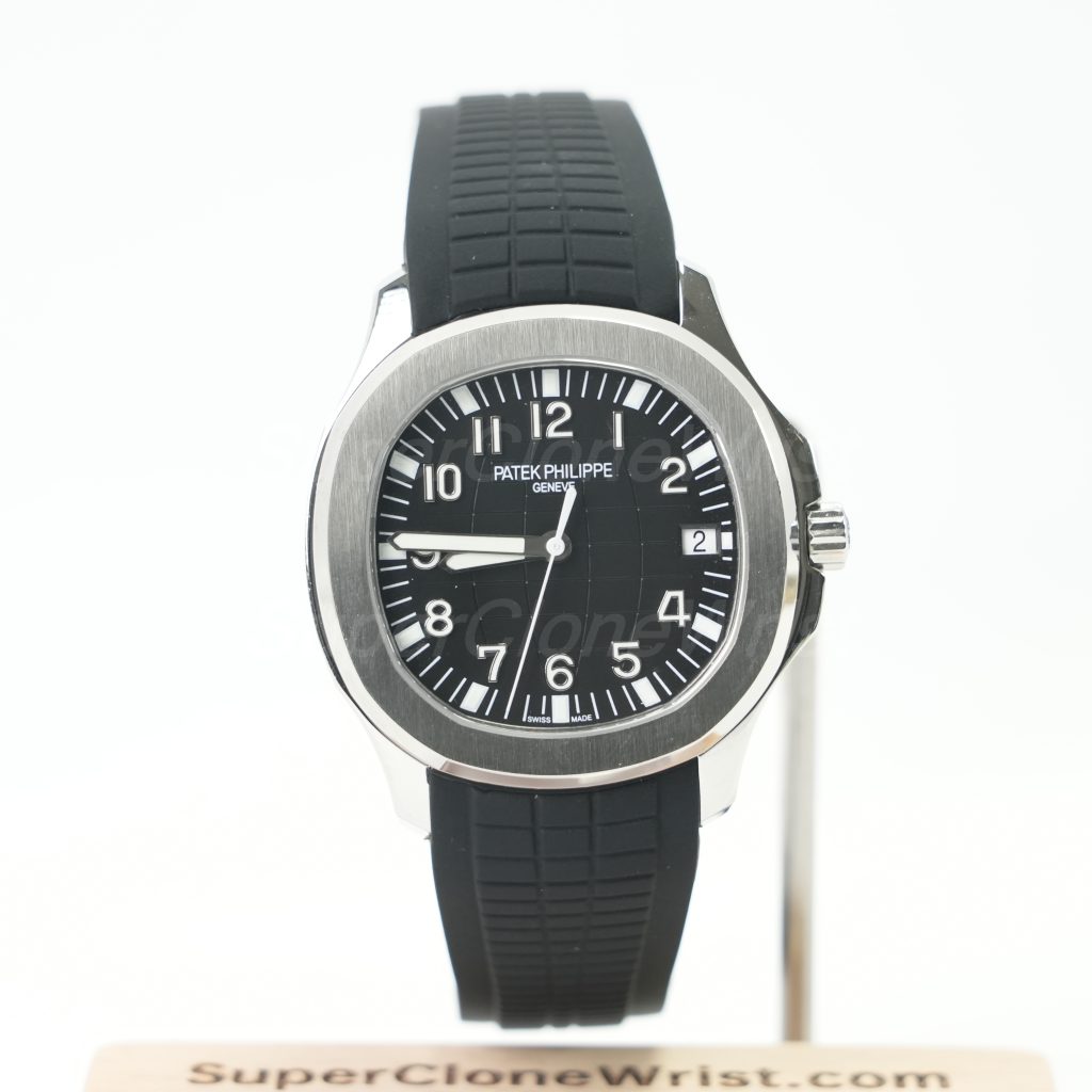 Patek Philippe Aquanaut 5167A Steel Black Dial Steel Bezel Black Rubber Strap 40mm Replica Watches - 1
