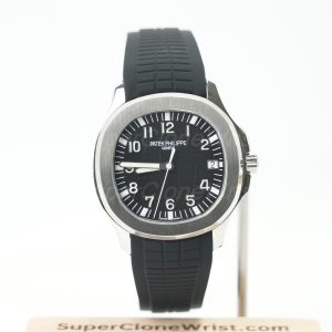 Patek Philippe Aquanaut 5167A Steel Black Dial Steel Bezel Black Rubber Strap 40mm Replica Watches - 1