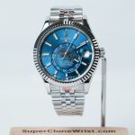 Rolex-Sky-Dweller-326934-Bright-Blue-Dial-Steel-42mm Super Clone Watches Replica Watches - 1