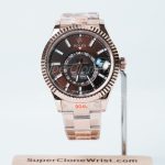 Rolex-Sky-Dweller-326235-Coffee-Dial-Rose-Gold-42mm Super Clone Watches Replica Watches - 1