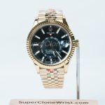 Rolex-Sky-Dweller-326238-Black-Dial-Yellow-Gold-42mm Super Clone Watches Replica Watches - 1