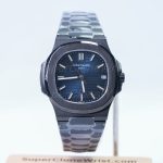 Patek-Philippe-Nautilus-5711-Black-Ceramic-Blue-Dial-40mm 1：1 SuperClone Watch Replica Watches - 1