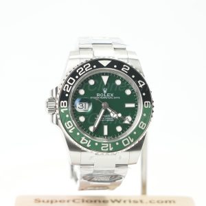 Rolex GMT-Master II 126720VTNR Steel Green Dial Green/Black Ceramic Bezel Steel Oyster Bracelet 40mm Replica Watches - 1
