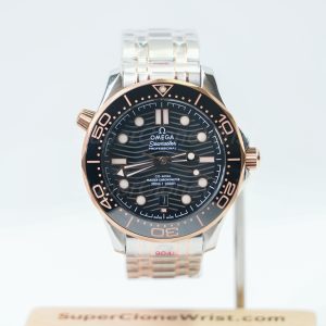 Omega-Seamaster-Diver-Rose-Gold-Black-Dial-210.20.42.20.01.001-42mm 1：1 SuperClone Watch Replica Watches - 1