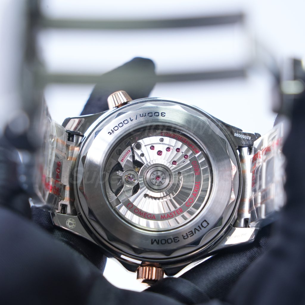 Omega-Seamaster-Diver-Rose-Gold-Black-Dial-210.20.42.20.01.001-42mm 1：1 SuperClone Watch Replica Watches - 10