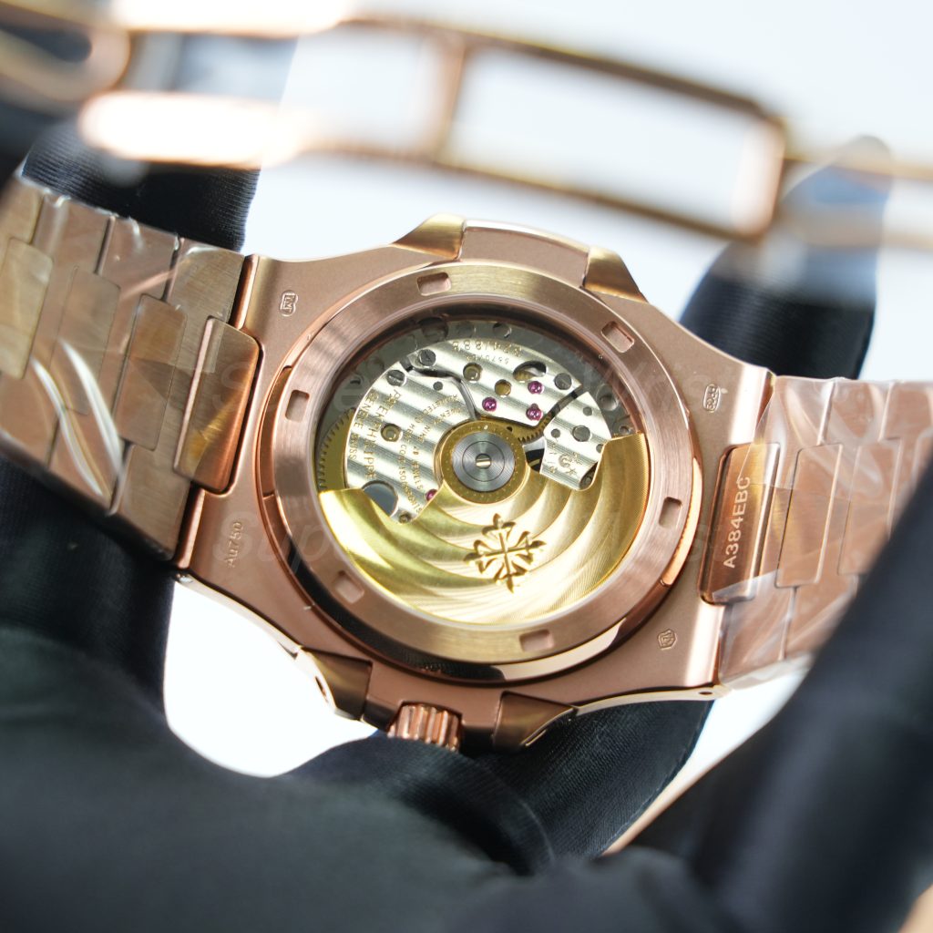 Patek-Philippe-Nautilus-5711-Black-Dial-Rose-Gold-40mm 1：1 SuperClone Watch Replica Watches - 10