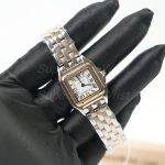 Cartier Panthère Steel Rose Gold White Dial Rose Gold Bezel Steel Rose Gold Bracelet 22x30mm Replica Watches - 2