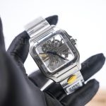 Cartier Santos WHSA0015 Steel Skeleton Dial Steel Bezel Steel Bracelet 39.8mm Replica Watches - 2