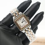 Cartier Panthère Steel Rose Gold White Dial Rose Gold Bezel Steel Rose Gold Bracelet 27x37mm Replica Watches - 2