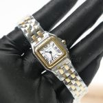 Cartier Panthère Steel and Yellow Gold White Dial Yellow Gold Bezel Steel and Yellow Gold Bracelet 22x30mm Replica Watches - 2