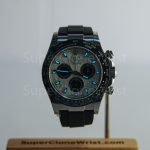 Rolex Daytona 116519LN Steel Meteorite Dial Black Ceramic Bezel Black Rubber Strap 40mm Replica Watches - 2