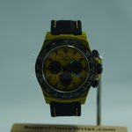 Rolex Daytona DiW Custom Bumblebee Yellow Carbon Black Yellow Panda Dial Carbon Bezel Black Fabric Strap 40mm Replica Watches - 2
