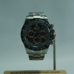 Rolex Daytona Steel Skeleton Ice Blue Dial Carbon Bezel Steel Oyster Bracelet 40mm Replica Watches - 2