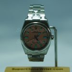 Rolex Oyster Perpetual Steel Candy Pink Dial Steel Bezel Steel Oyster Bracelet 36mm Replica Watches - 2
