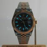 Rolex Datejust 126331 Two-Tone Rose Gold Chocolate Dial Fluted Bezel Jubilee Bracelet 41mm Replica Watches - 2
