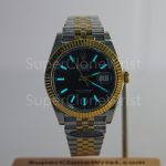 Rolex Datejust 126333 Two-Tone Yellow Gold Black Dial Fluted Bezel Jubilee Bracelet 41mm Replica Watches - 2