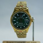Rolex-Sky-Dweller-326238-Forest-Green-Dial-Yellow-Gold-42mm Super Clone Watches Replica Watches - 2